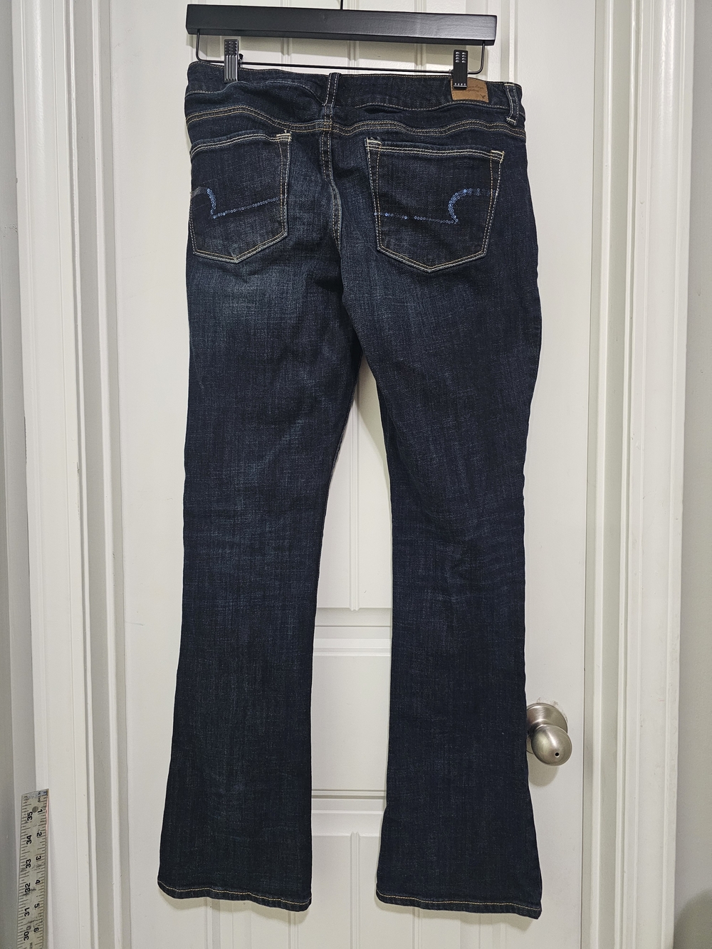 American Eagle Outfitters Dark Blue Boot-Cut Jeans - Picture 8 of 9